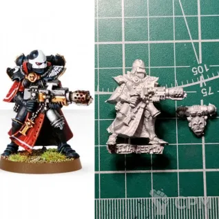 Описание картинки Battle Sister w/Flamer 1 (2004) от Stark Foundry по цене 310руб | Свободный Рынок Миниатюр - СРМ