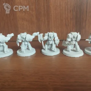 Описание картинки Alpha Legion Lernaean Terminators от Vladimir Russkikh по цене 1 100руб | Свободный Рынок Миниатюр - СРМ