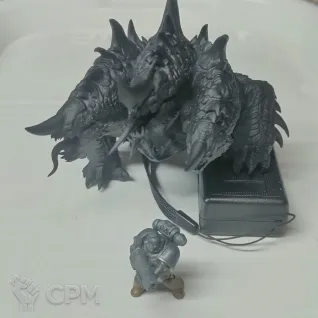 Описание картинки Cerberus hound beast от Print and play по цене 4 000руб | Свободный Рынок Миниатюр - СРМ