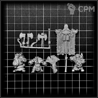 Описание картинки DWARF COMMAND SET (FW) от OldHammer Мастерская по цене 900руб | Свободный Рынок Миниатюр - СРМ