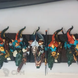 Описание картинки Lizardmen cold one riders x9 от Kaelis по цене 4 500руб | Свободный Рынок Миниатюр - СРМ
