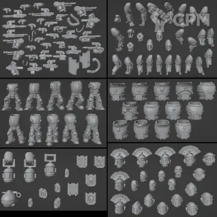 Описание картинки Mk 3 Iron warriors / iron hands от Три Ди Принт по цене 125руб | Свободный Рынок Миниатюр - СРМ