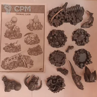 Описание картинки Стартер бистгрейв и террейн (Beastgrave, Primal Lair terrain) от Red Ember по цене 11 000руб | Свободный Рынок Миниатюр - СРМ