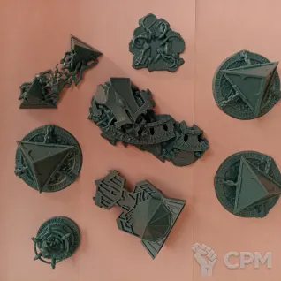 Описание картинки Стартер Найтволт и террейн (Nightvault, Arcane Hazards terrain) от Red Ember по цене 12 000руб | Свободный Рынок Миниатюр - СРМ