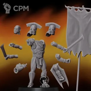 Описание картинки Uruk-hai commander от Studio Cockatoo по цене 250руб | Свободный Рынок Миниатюр - СРМ