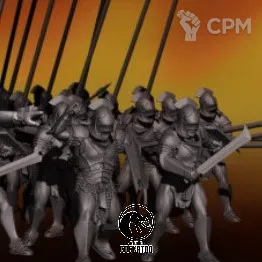 Описание картинки Uruk-hai, меч/щит от Studio Cockatoo по цене 1 000руб | Свободный Рынок Миниатюр - СРМ