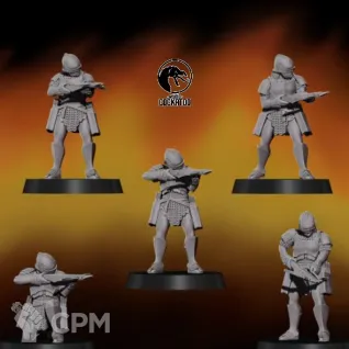 Описание картинки Uruk-hai with Crossbows от Studio Cockatoo по цене 500руб | Свободный Рынок Миниатюр - СРМ