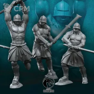 Описание картинки Uruk-hai Berserkers от Studio Cockatoo по цене 300руб | Свободный Рынок Миниатюр - СРМ