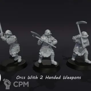 Описание картинки Orc`s двуручное оружие от Studio Cockatoo по цене 300руб | Свободный Рынок Миниатюр - СРМ