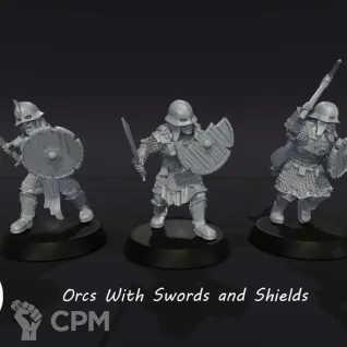 Описание картинки Orc`s щит/меч от Studio Cockatoo по цене 300руб | Свободный Рынок Миниатюр - СРМ