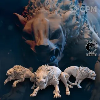 Описание картинки Wild Wargs от Studio Cockatoo по цене 300руб | Свободный Рынок Миниатюр - СРМ