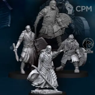 Описание картинки Dead Marsh Spectres от Studio Cockatoo по цене 400руб | Свободный Рынок Миниатюр - СРМ