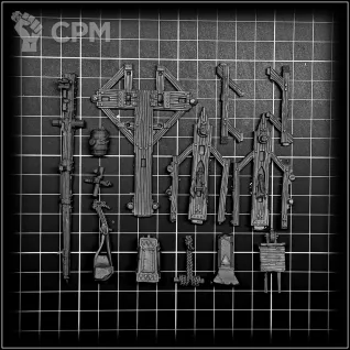 Описание картинки BRETONNIA FIELD TREBUCHET (FW) old ver. от OldHammer Мастерская по цене 1 800руб | Свободный Рынок Миниатюр - СРМ