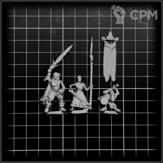 Описание картинки Dogs of War Cursed Company Command от OldHammer Мастерская по цене 600руб | Свободный Рынок Миниатюр - СРМ