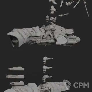 Описание картинки Legio Custodes Gyrfalcon Pattern Jetbike`s от Studio Cockatoo по цене 1 155руб | Свободный Рынок Миниатюр - СРМ