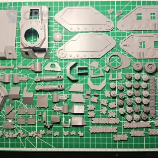 Описание картинки Imperial Leman Russ Battle Tank 1994 2nd ed от Stark Foundry по цене 4 780руб | Свободный Рынок Миниатюр - СРМ