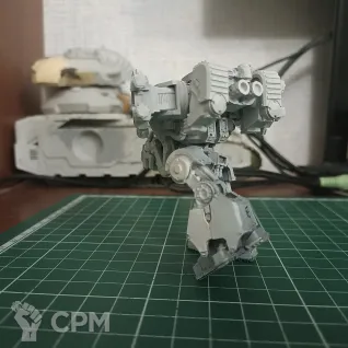Описание картинки Deredeo Dreadnought Iron Warriors от Erpeler по цене 2 000руб | Свободный Рынок Миниатюр - СРМ
