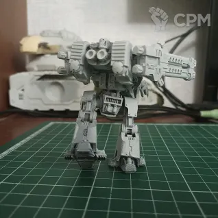 Описание картинки Deredeo Dreadnought Iron Warriors от Erpeler по цене 2 000руб | Свободный Рынок Миниатюр - СРМ
