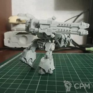 Описание картинки Deredeo Dreadnought Iron Warriors от Erpeler по цене 2 000руб | Свободный Рынок Миниатюр - СРМ