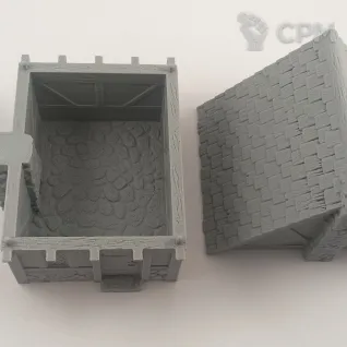 Описание картинки Каменный Дом - Фэнтези Террейн от Terrain Print по цене 750руб | Свободный Рынок Миниатюр - СРМ