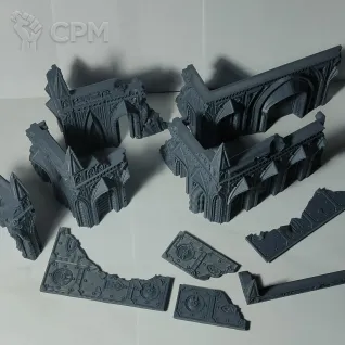 Описание картинки Набор готических руин от 3d_Bear по цене 3 500руб | Свободный Рынок Миниатюр - СРМ