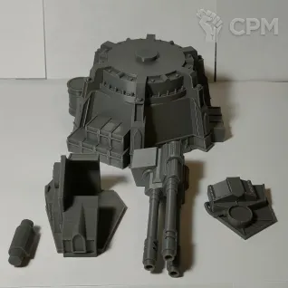 Описание картинки Barrel turret /пулеметная турель от 3d_Bear по цене 850руб | Свободный Рынок Миниатюр - СРМ