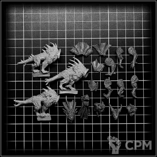 Описание картинки Daemons of Chaos Flesh Hounds of Khorne от OldHammer Мастерская по цене 400руб | Свободный Рынок Миниатюр - СРМ