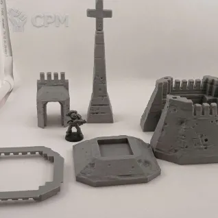 Описание картинки Окопный бункер - Trench Crusade от Terrain Print по цене 1 300руб | Свободный Рынок Миниатюр - СРМ