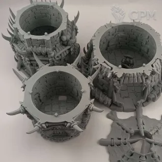 Описание картинки Форт Дикарей - Фэнтези Террейн от Terrain Print по цене 3 100руб | Свободный Рынок Миниатюр - СРМ