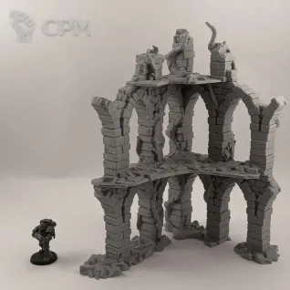 Описание картинки Каменные Фэнтези Руины №2 - комплект из 5 от Terrain Print по цене 2 600руб | Свободный Рынок Миниатюр - СРМ