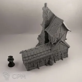 Описание картинки Мастерская Кузнеца - Фэнтези Террейн от Terrain Print по цене 1 900руб | Свободный Рынок Миниатюр - СРМ