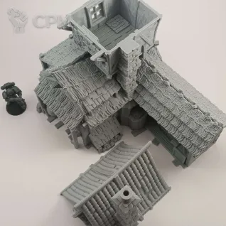 Описание картинки Мастерская Кузнеца - Фэнтези Террейн от Terrain Print по цене 1 900руб | Свободный Рынок Миниатюр - СРМ