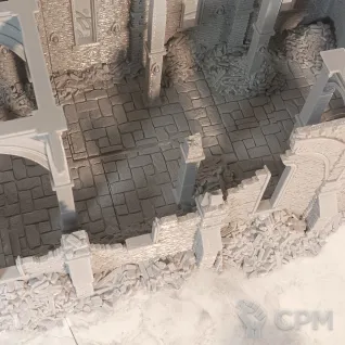 Описание картинки Разрушенный Собор Гримдейла от Terrain Print по цене 5 100руб | Свободный Рынок Миниатюр - СРМ