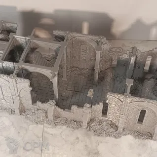 Описание картинки Разрушенный Собор Гримдейла от Terrain Print по цене 5 100руб | Свободный Рынок Миниатюр - СРМ