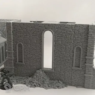 Описание картинки Разрушенный Собор Гримдейла от Terrain Print по цене 5 100руб | Свободный Рынок Миниатюр - СРМ