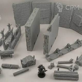Описание картинки Лесопилка - Фэнтези Террейн от Terrain Print по цене 1 800руб | Свободный Рынок Миниатюр - СРМ