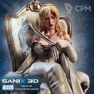 Описание картинки Emma Frost от Три Ди Принт по цене 9 000руб | Свободный Рынок Миниатюр - СРМ