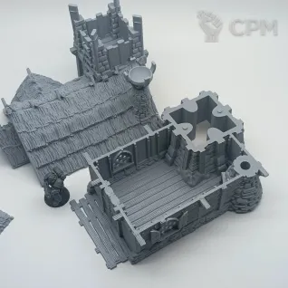 Описание картинки Аванпост - Фэнтези Террейн от Terrain Print по цене 2 200руб | Свободный Рынок Миниатюр - СРМ