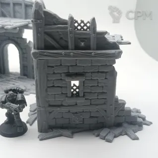 Описание картинки Руины Города - Фэнтези Террейн от Terrain Print по цене 2 500руб | Свободный Рынок Миниатюр - СРМ