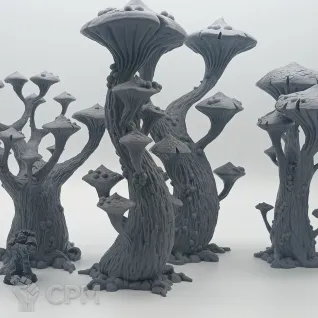 Описание картинки Грибной Лес - Фэнтези Террейн от Terrain Print по цене 2 500руб | Свободный Рынок Миниатюр - СРМ