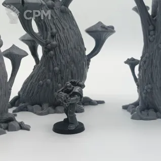 Описание картинки Грибной Лес - Фэнтези Террейн от Terrain Print по цене 2 500руб | Свободный Рынок Миниатюр - СРМ