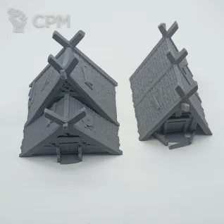Описание картинки Дома Северян - Комплект из 6 от Terrain Print по цене 2 800руб | Свободный Рынок Миниатюр - СРМ