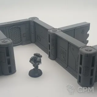 Описание картинки Коридорный Террейн - Тау от Terrain Print по цене 2 775руб | Свободный Рынок Миниатюр - СРМ