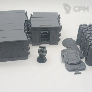 Описание картинки Коридорный Террейн - Тау от Terrain Print по цене 2 775руб | Свободный Рынок Миниатюр - СРМ