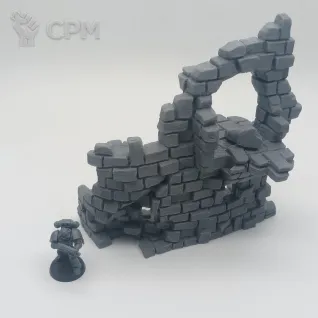 Описание картинки Руины Хаглторна - Комплект из 4 от Terrain Print по цене 2 500руб | Свободный Рынок Миниатюр - СРМ