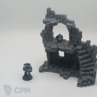 Описание картинки Руины Хаглторна - Комплект из 4 от Terrain Print по цене 2 500руб | Свободный Рынок Миниатюр - СРМ