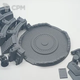 Описание картинки Платформа "Earthshaker" - Террейн от Terrain Print по цене 1 700руб | Свободный Рынок Миниатюр - СРМ