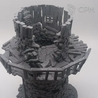 Описание картинки Башня Отшельника - Фэнтези Террейн, Shadowfey Ruins от Terrain Print по цене 2 400руб | Свободный Рынок Миниатюр - СРМ