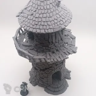 Описание картинки Башня Отшельника - Фэнтези Террейн, Shadowfey Ruins от Terrain Print по цене 2 400руб | Свободный Рынок Миниатюр - СРМ