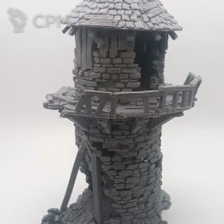 Описание картинки Башня Отшельника - Фэнтези Террейн, Shadowfey Ruins от Terrain Print по цене 2 400руб | Свободный Рынок Миниатюр - СРМ